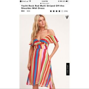 NWT Cold shoulder dress, size L